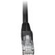 Eaton 2' Cat6 Gigabit Black Snagles