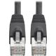 Eaton Cat6a Snagless Shielded BK 1ft