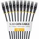 Startech.com 9in Black Slim Cat6 Cable Pack