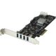 Startech.com 4 Pt 4 Channel PCIe USB 3 Card