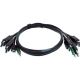 Black 6ft KVM USB Dual DP CBL TAA