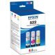 Epson T522 Clr Combo Ink Btl Sensmtc